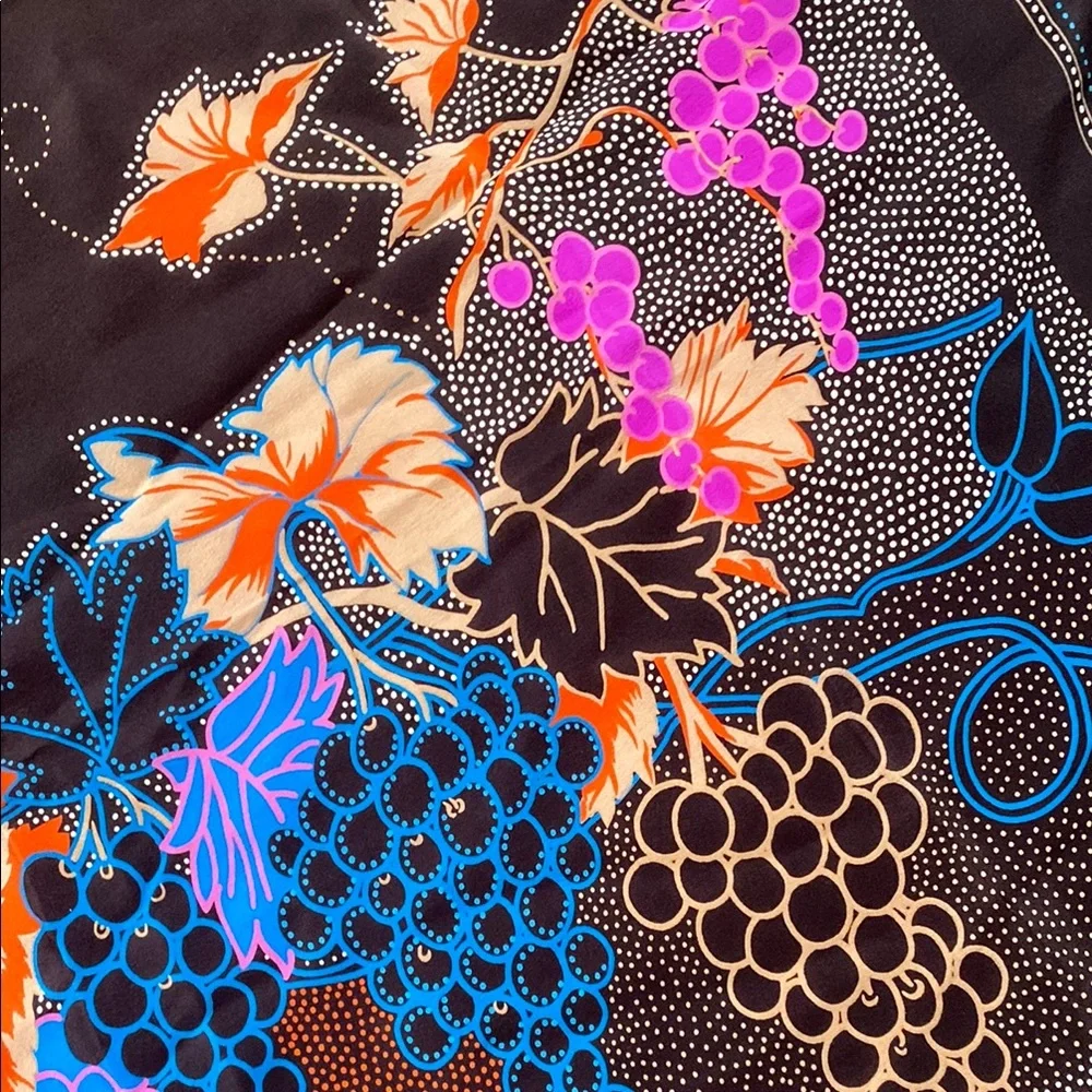 Dior Brown and Cream Floral Scarf